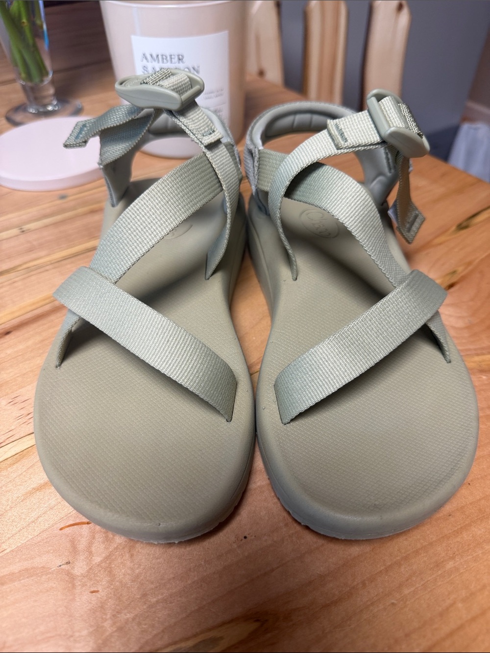 Chaco women’s Olive Green Strappy Sandals - Picture 2 of 6